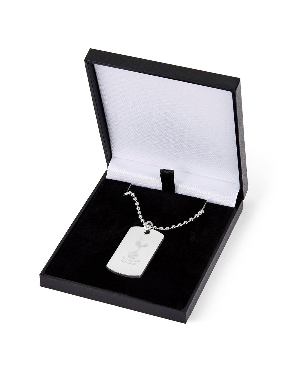 Team White Officially Licensed Stainless Steel Dog Tag And Ball Chain
