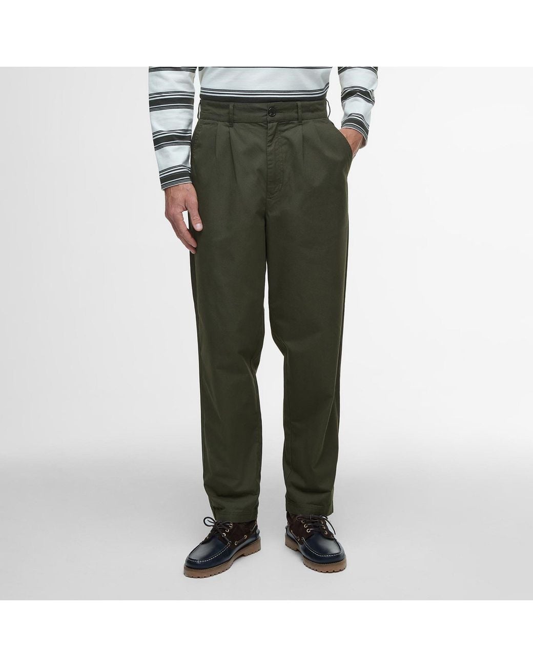 Barbour Green Cole Trousers for men