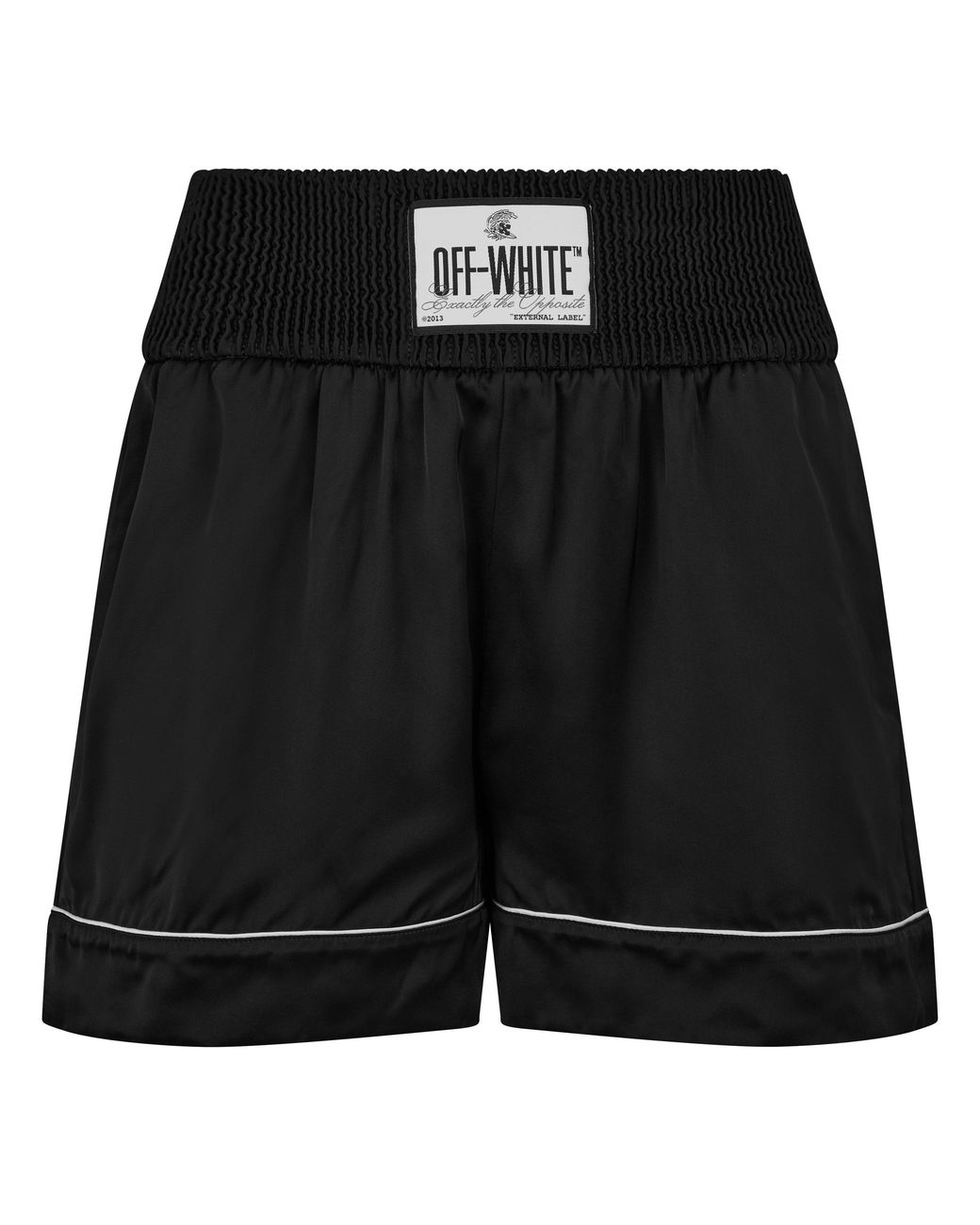 Off-White c/o Virgil Abloh Black Satin Pyjama Shirt