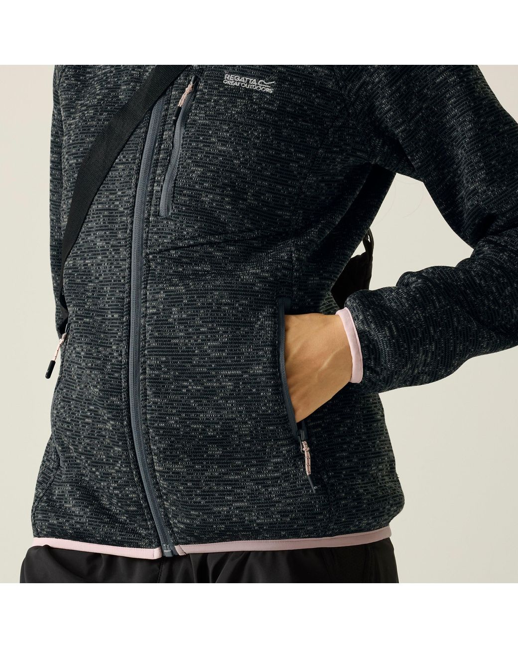 Regatta Blue Newhill Hooded Fleece
