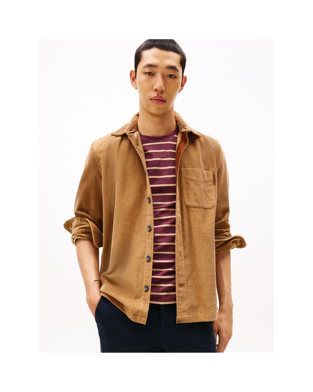 Tommy Hilfiger Brown Cord Overshirt for men