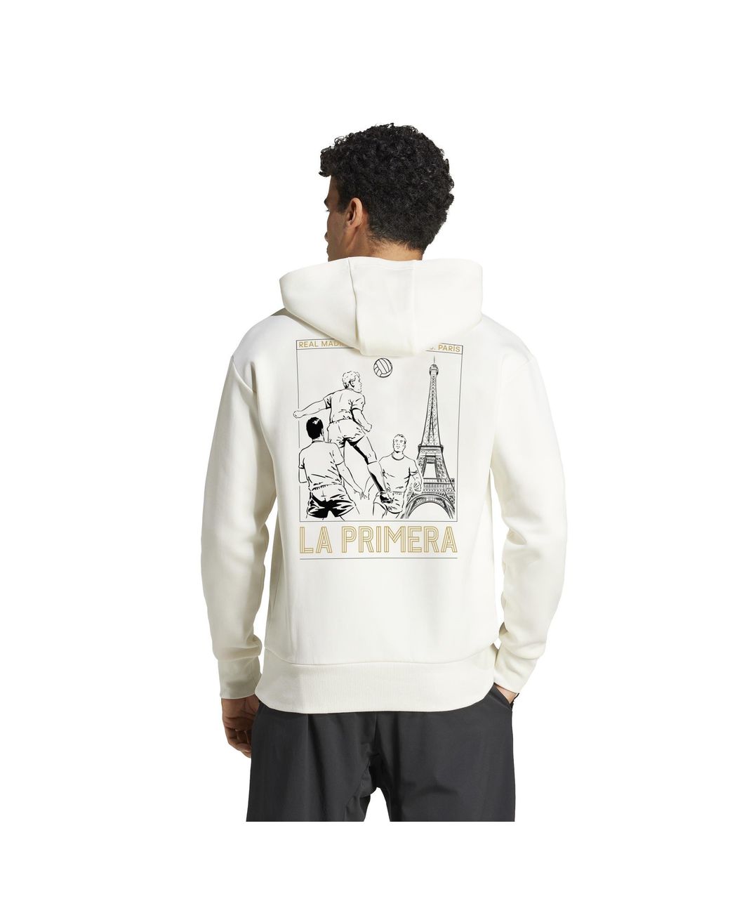 Adidas White Real Madrid Hoodie 2025 2026 for men