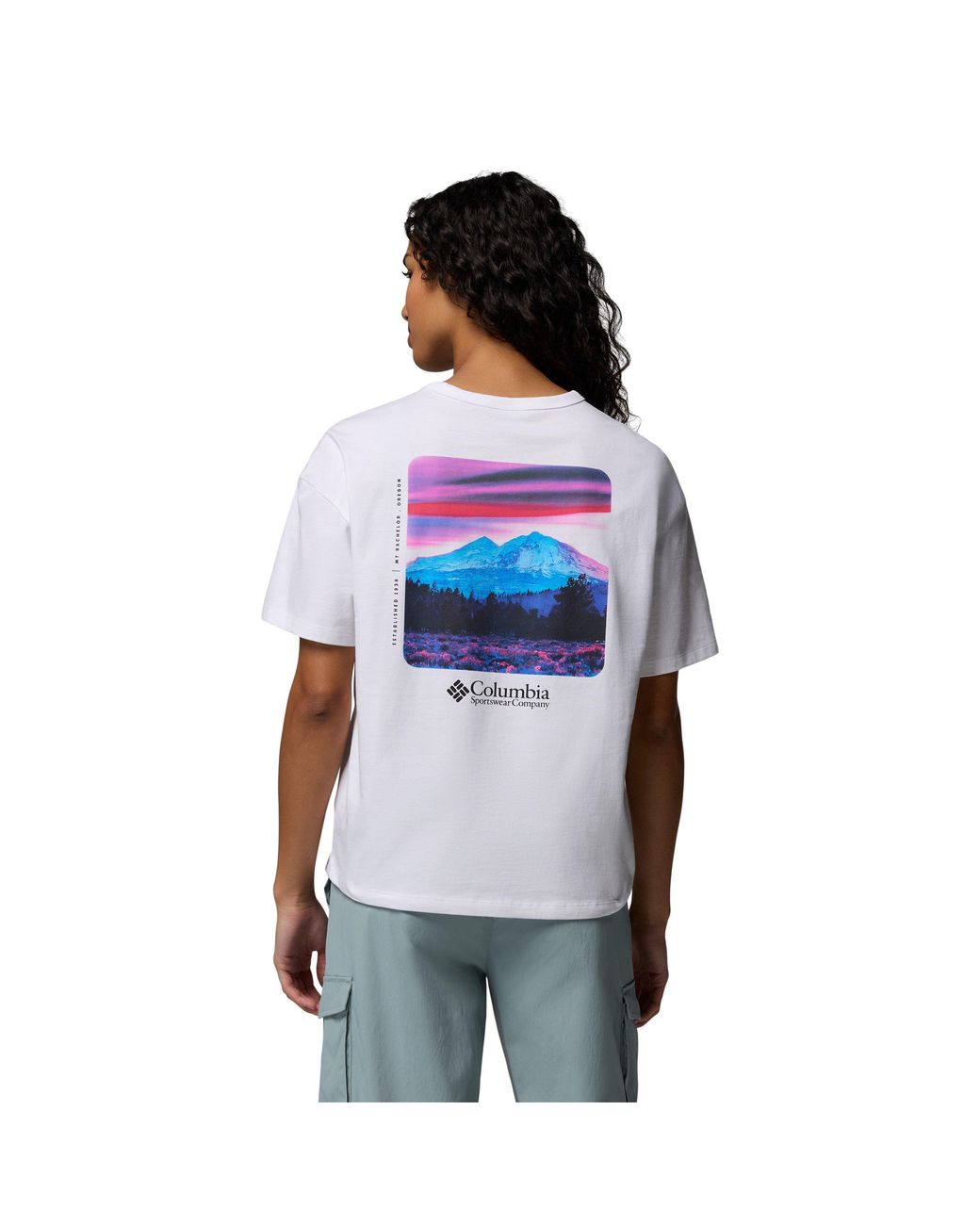 Columbia White Oversized T-Shirt