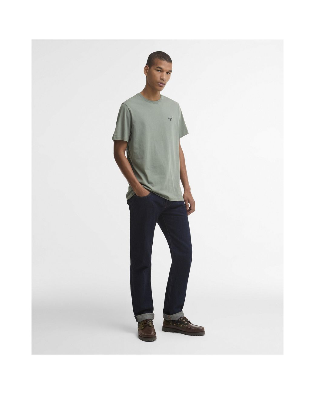 Barbour Gray Essentials Sports T-Shirt for men