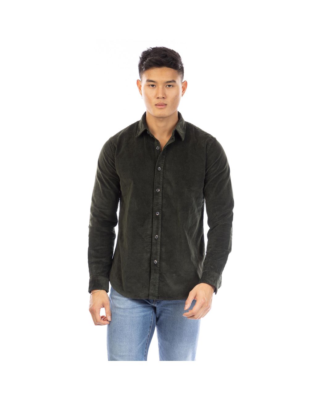 Peter Werth Black Plain Long Sleeve Shirt for men