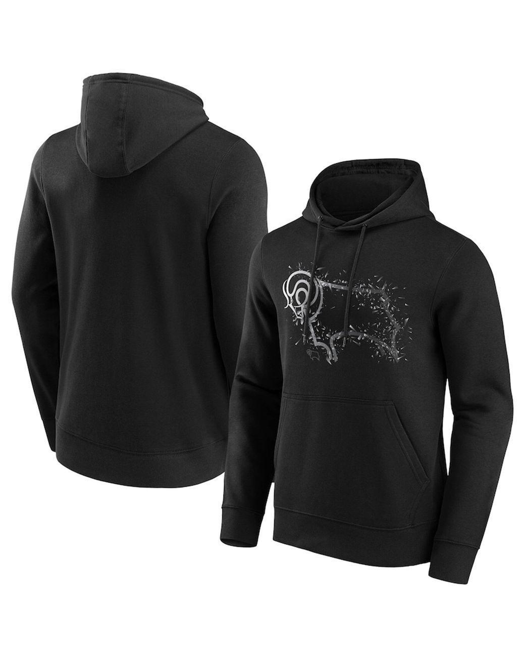 Team Black Derby Shatter Logo Hoodie for men
