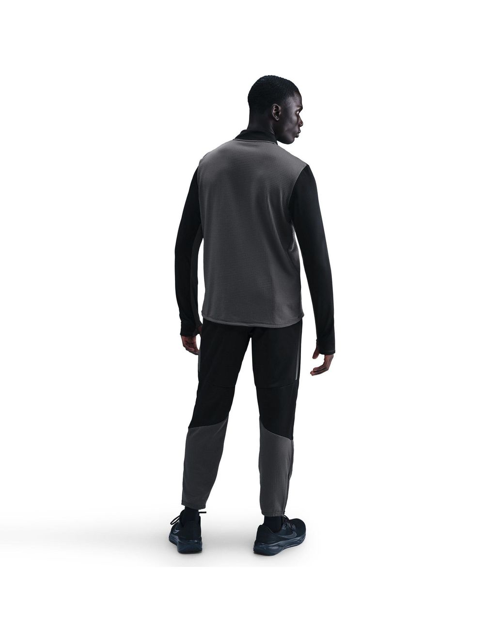 Nike Black Long Sleeve Performance Running Top for men