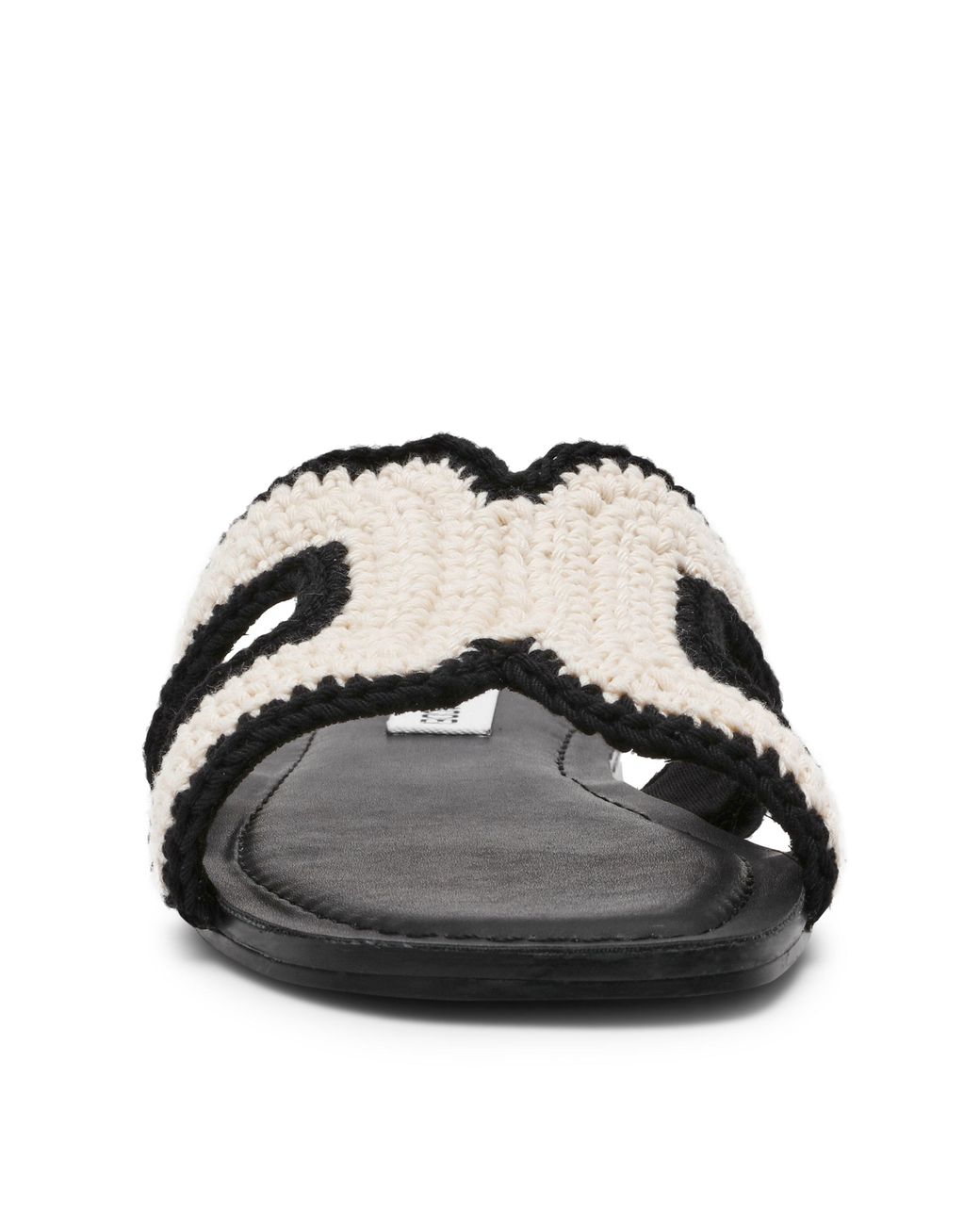 Steve Madden Black Flat Sandals