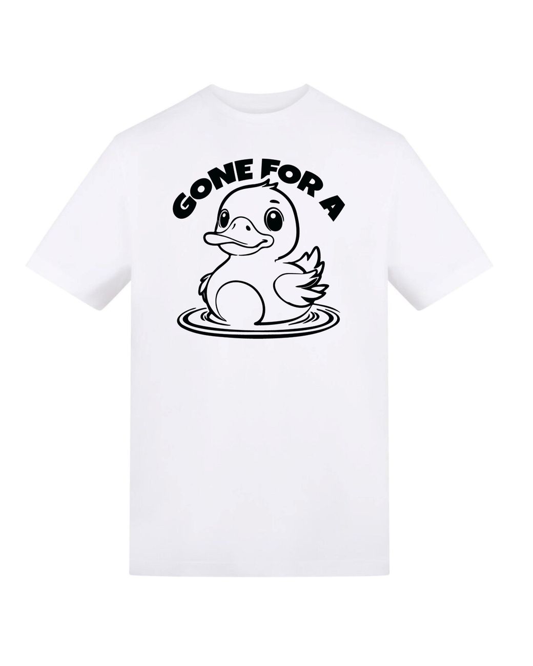 AWD White Printed Cricket Adults Tee
