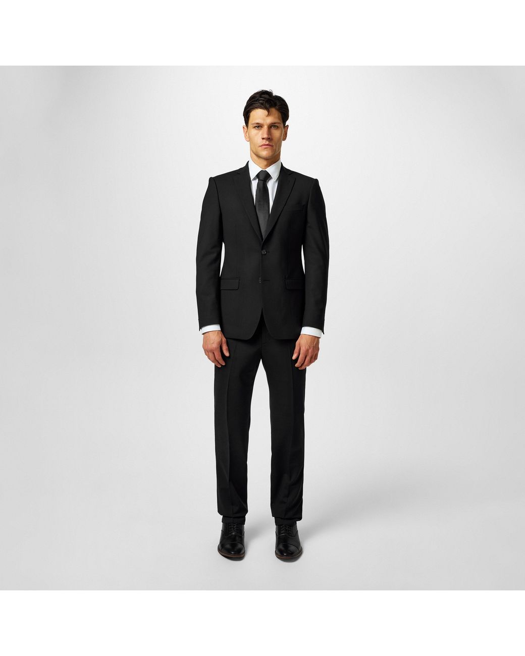 Without Prejudice Black Kilburn Slim Fit Suit Jacket for men