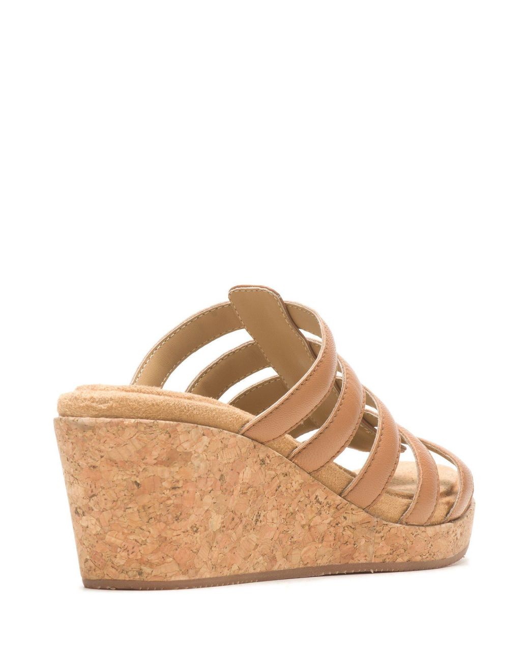 Hush Puppies Brown Willow Slide Leather Heeled Sandals