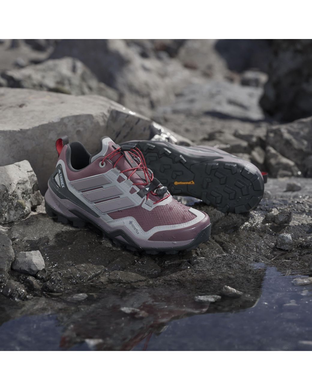 Adidas Purple Non-Waterproof Hiking Shoes
