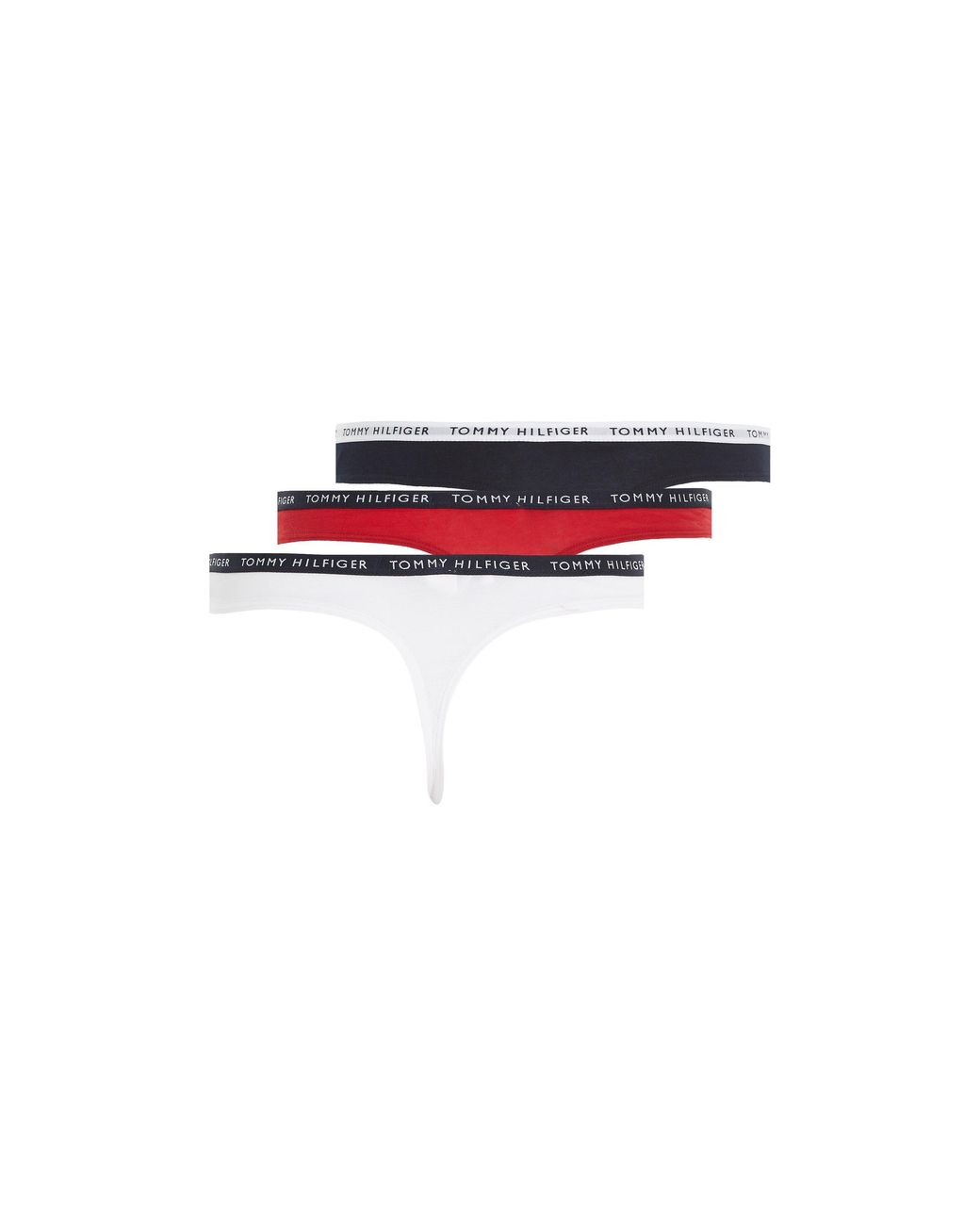 Tommy Hilfiger Blue Tommy Bodywear 3 Pack Thong Briefs