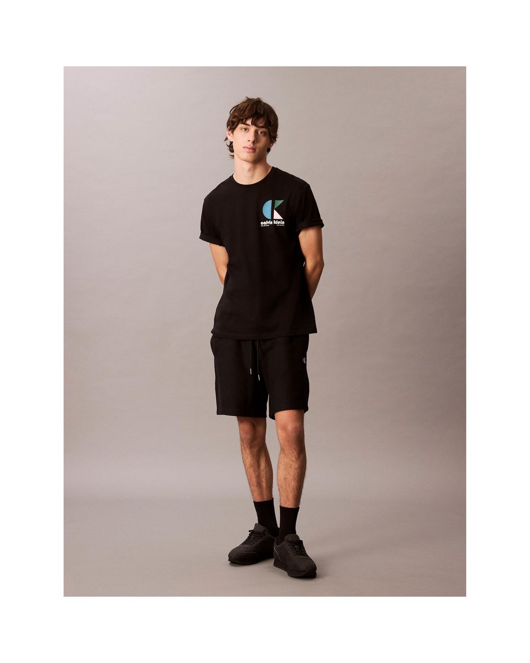 Calvin Klein Black Graphic Logo T-Shirt for men