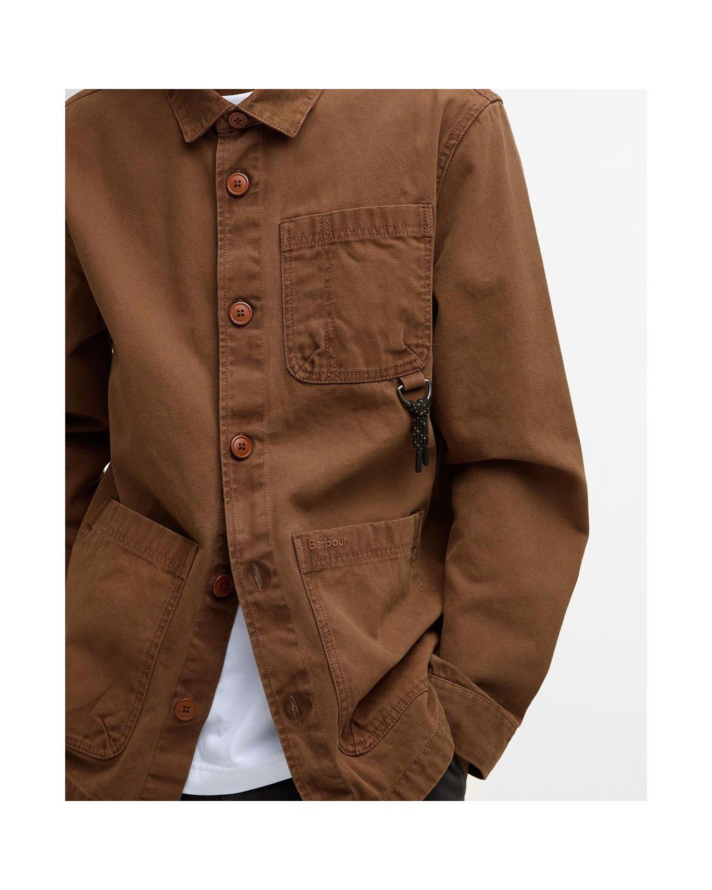 Barbour Brown Bowland Overshirt for men
