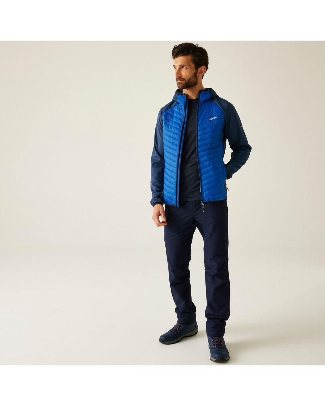 Regatta Blue Andreson Hybrid Water-Repellent Jacket for men
