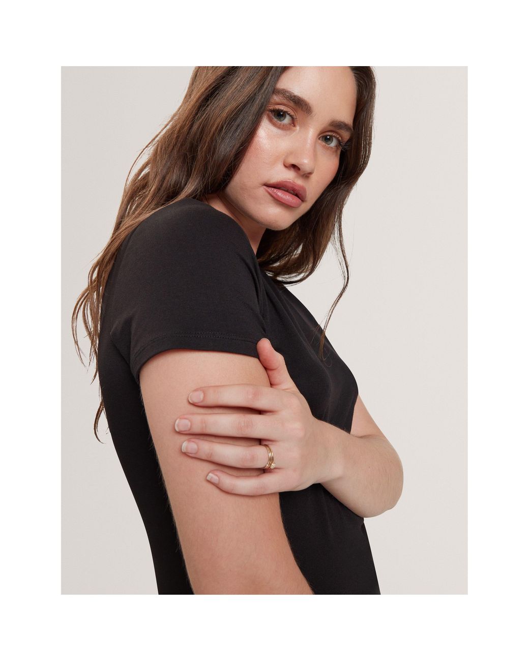 Ted Baker Black Plain Slim Fit T-Shirt