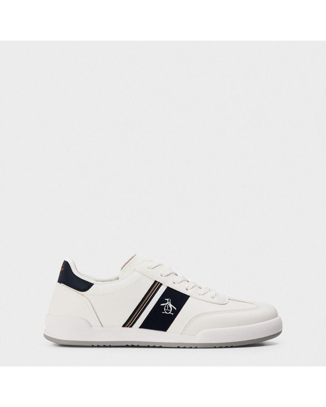 Original Penguin White Gaz Court Trainers for men