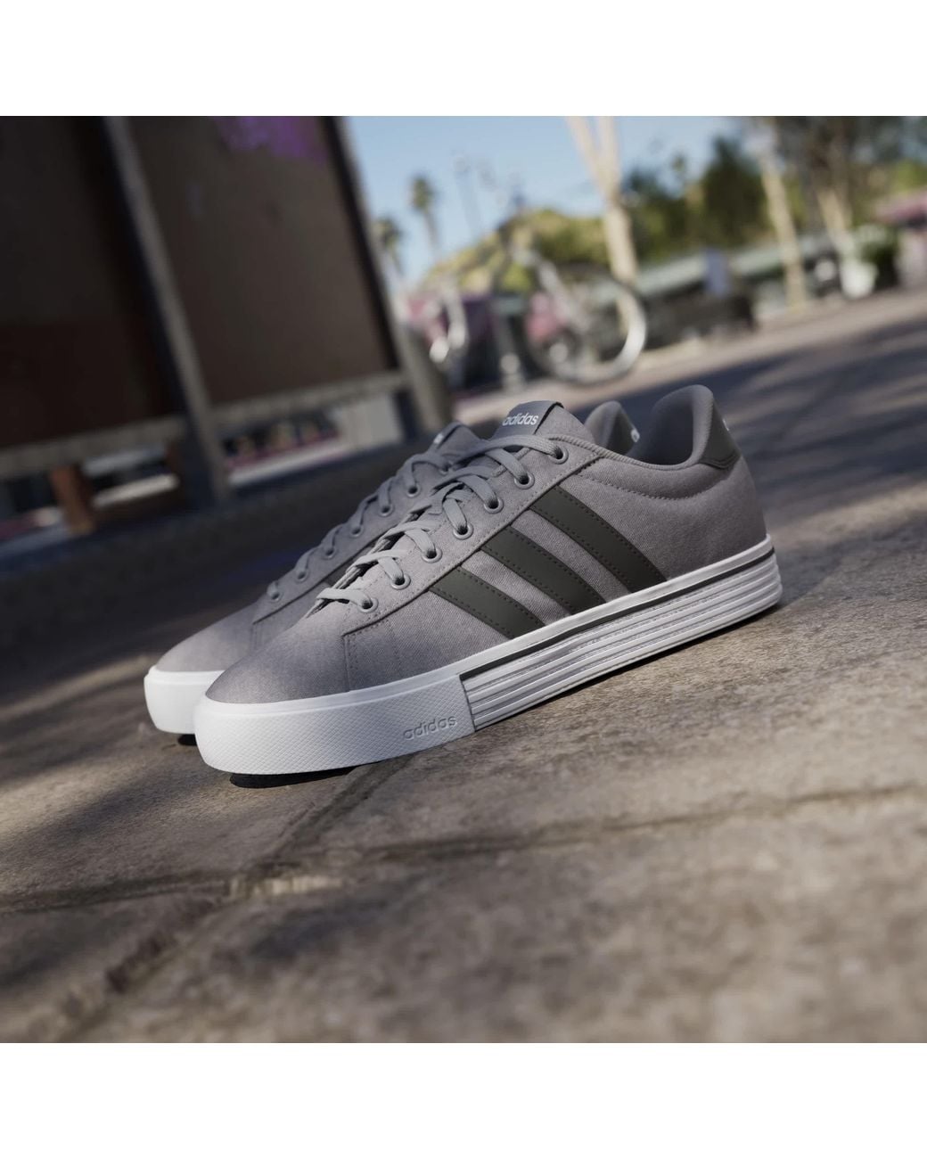 Adidas Gray Daily 4.0 Shoes Adults for men