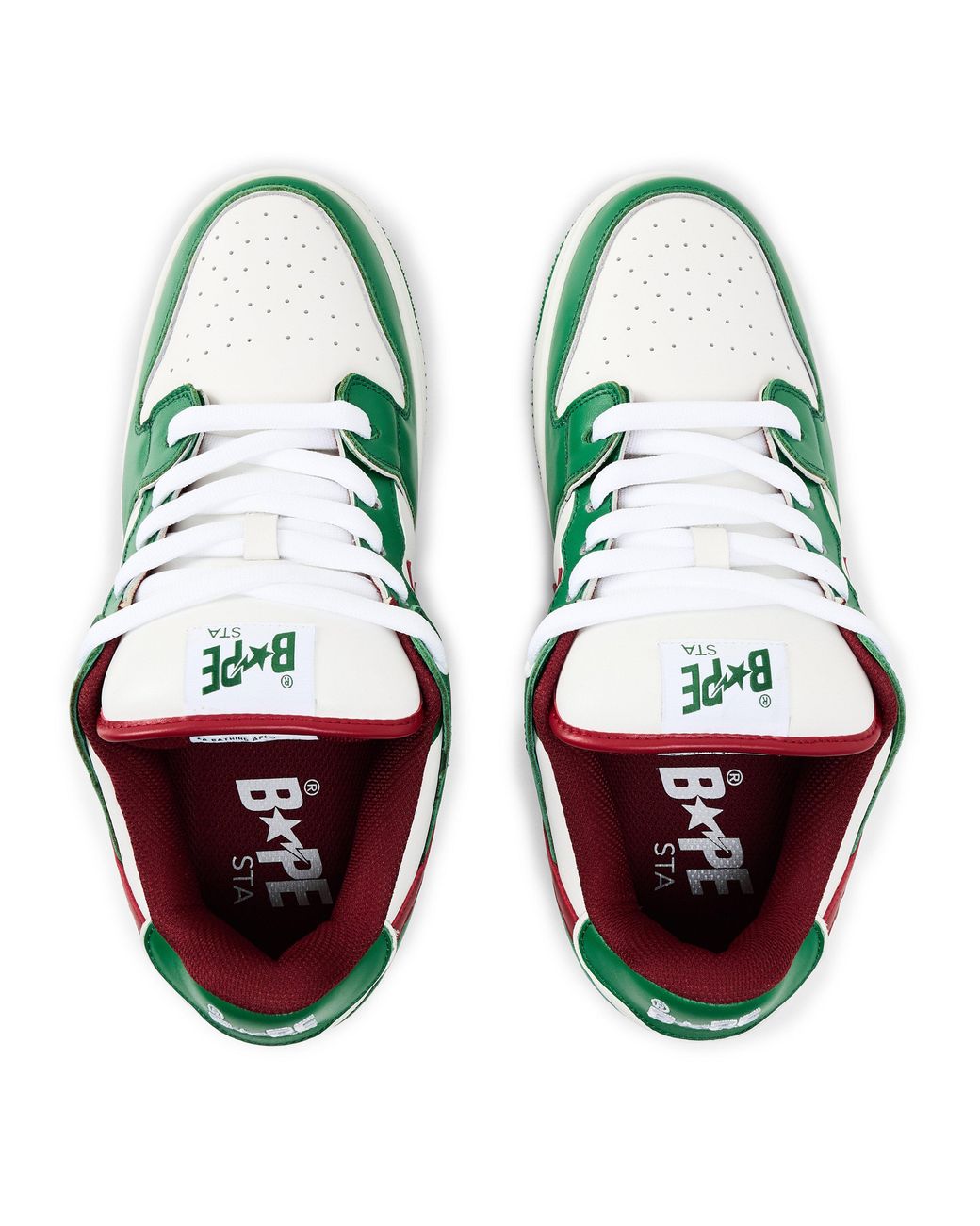 A Bathing Ape Green Bape Sta Low-Top Trainers for men