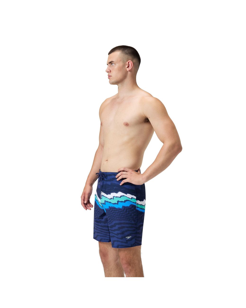 Speedo Blue The Lookout Printed Boardshorts for men