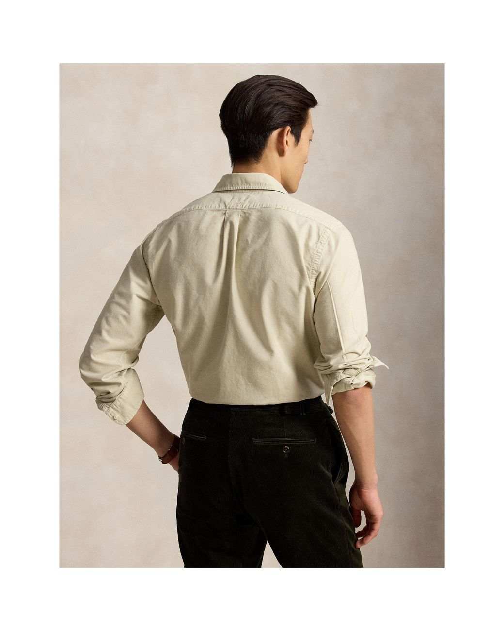 Polo Ralph Lauren Natural Slim Fit Oxford Long Sleeve Shirt for men