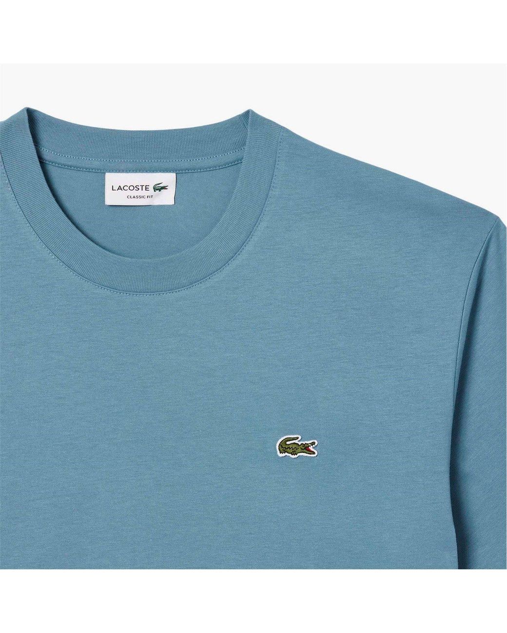 Lacoste Blue Regular Fit Small Logo T-Shirt for men