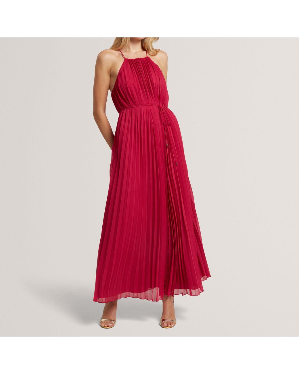 Ted Baker Red Long Maxi Dress