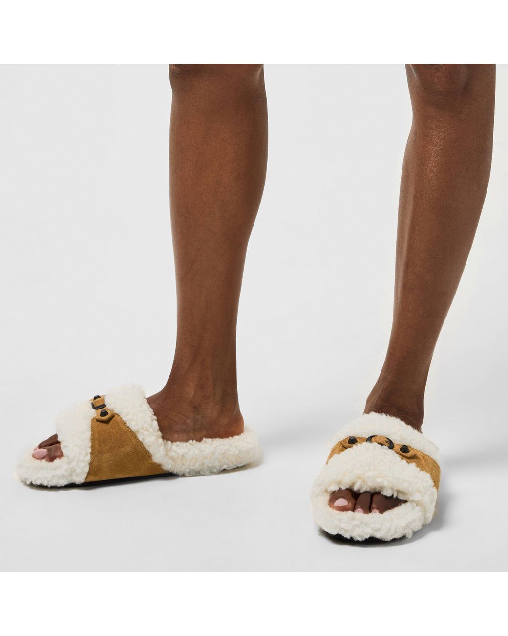 Balenciaga Brown Bal Alaska Slider Slippers
