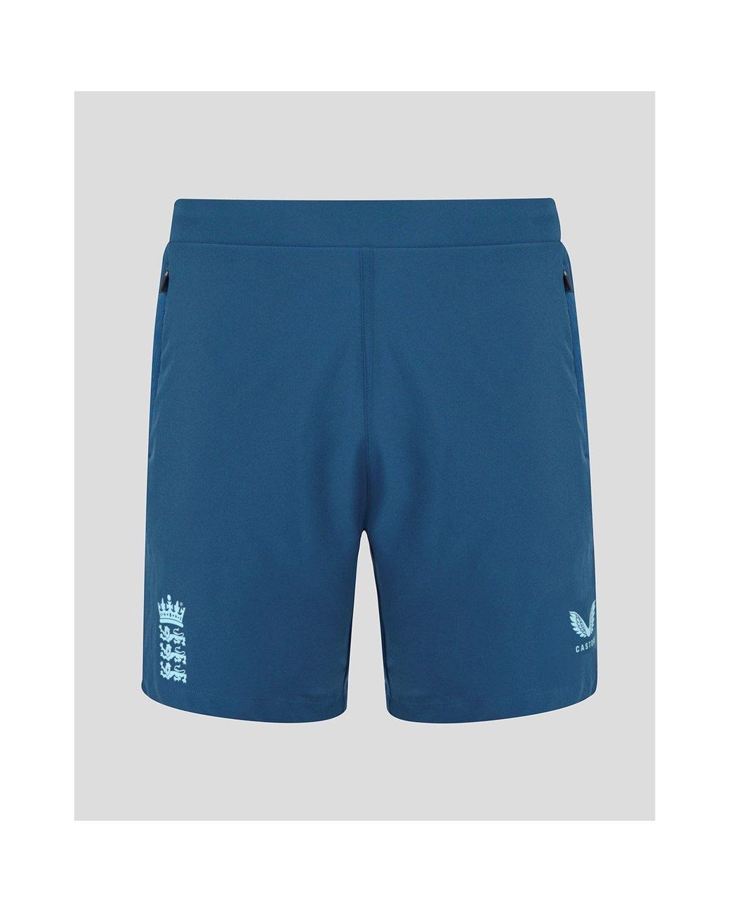 Castore Blue 26/27 England Cricket Performance Shorts for men