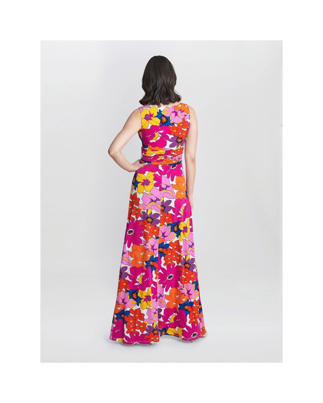Gina Bacconi Red Jaime Maxi Jersey Dress