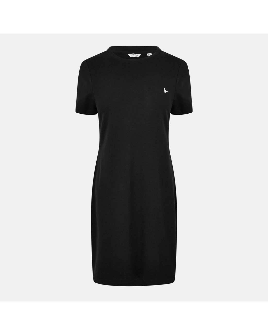 Jack Wills Black Goodrington Side Stripe Ringer Mini Dress