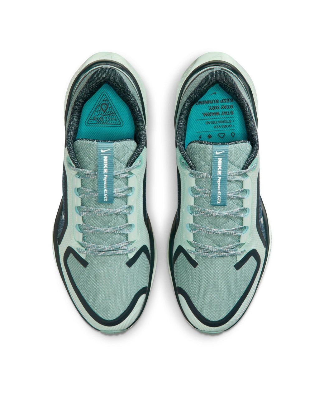 Nike Green Pegasus 41 Gore-Tex Waterproof Road Running Shoes