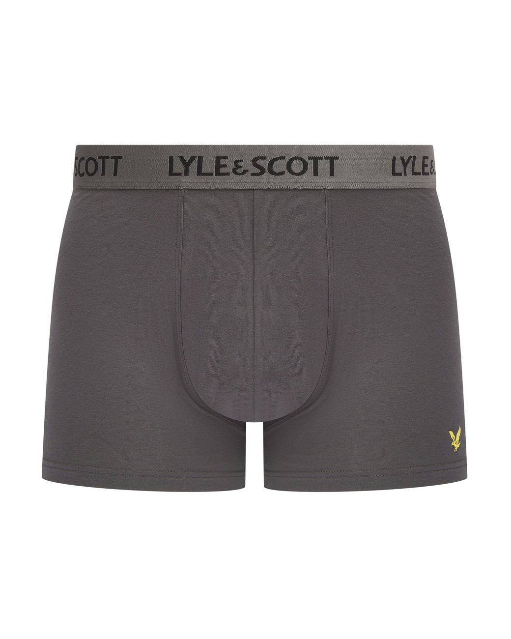 Lyle & Scott Gray Lyle 3 Pack Trunk for men