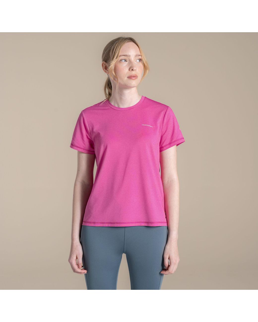 Craghoppers Pink Ellie Ii Quick-Drying Technical T-Shirt