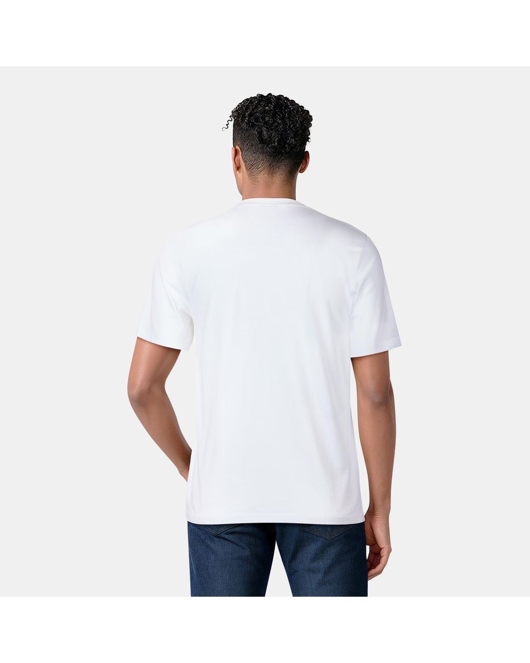 Lyle & Scott White Basic Logo T Shirt for men