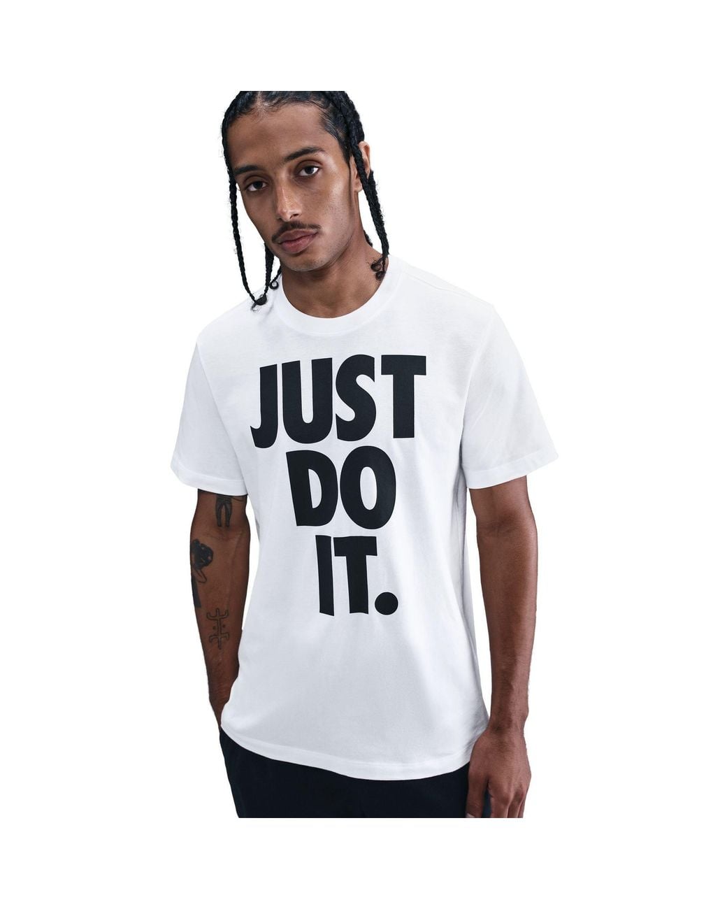 Nike White Sportswear Club T-Shirt for men