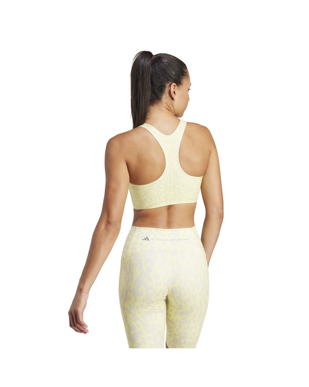 Adidas Yellow Non Wired Medium Impact Sports Bra