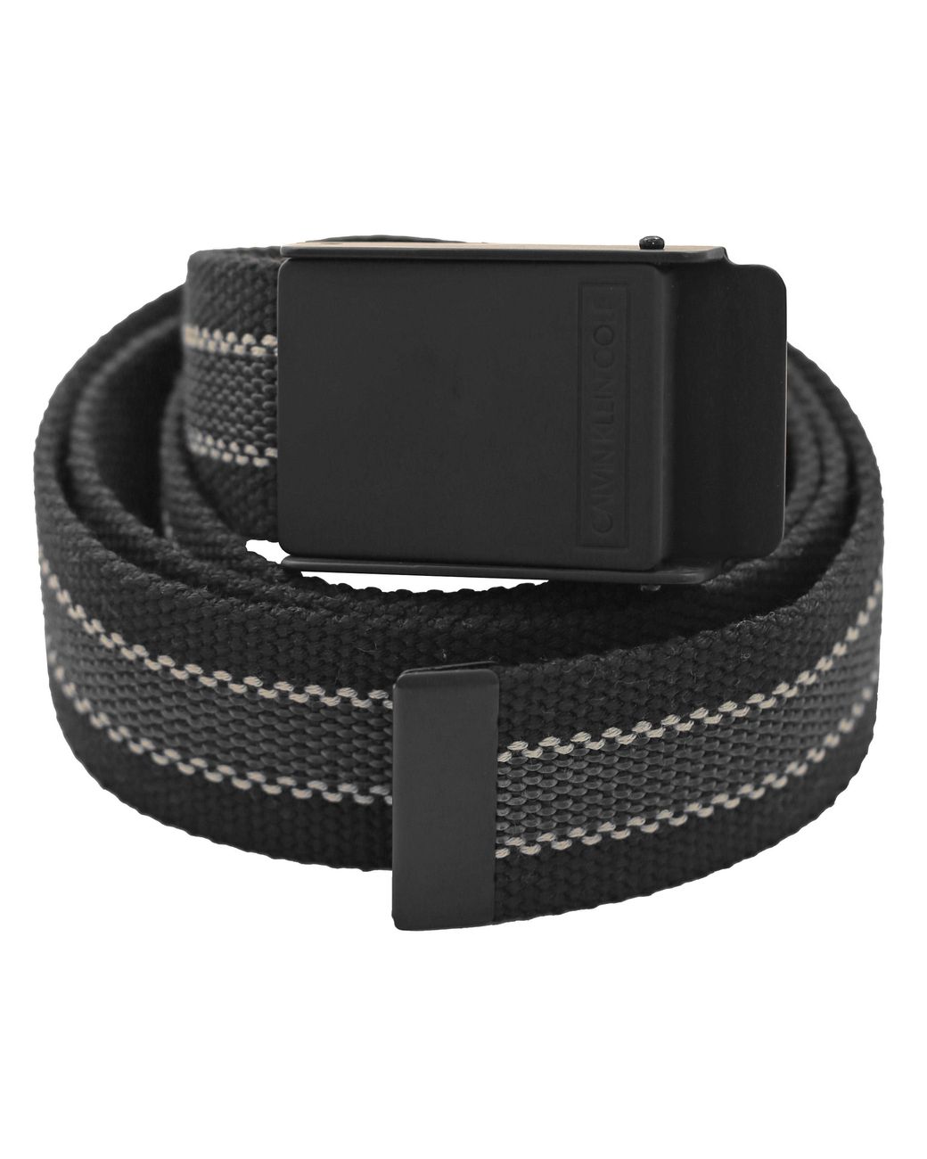 Calvin Klein Black Ck Golf Webbing Belt for men