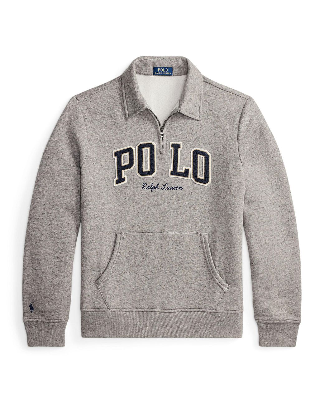 Polo Ralph Lauren Gray 1/4 Zip Fleece for men