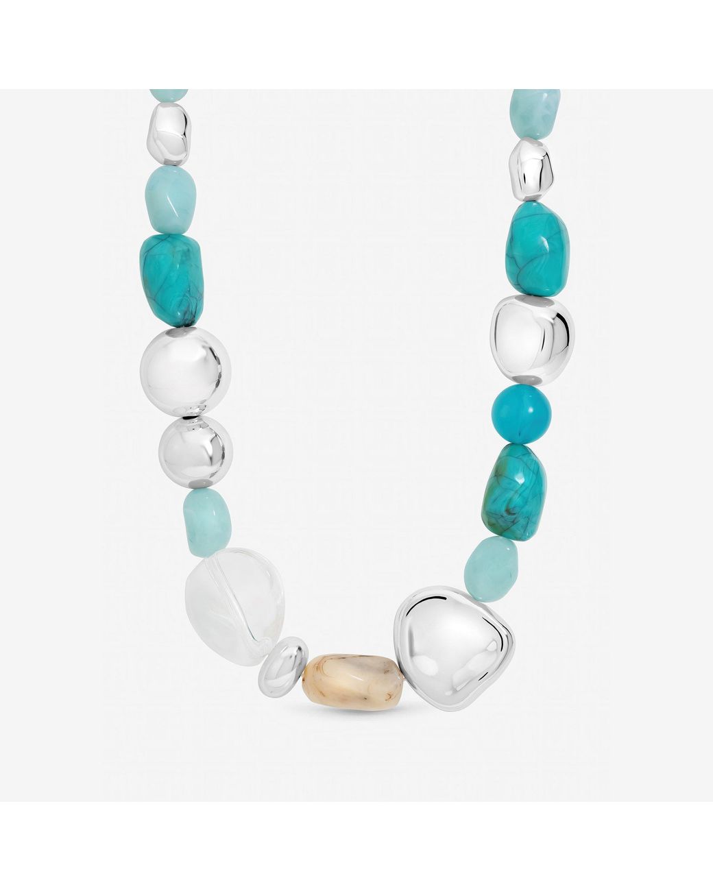 Mood Blue And Resin Necklace
