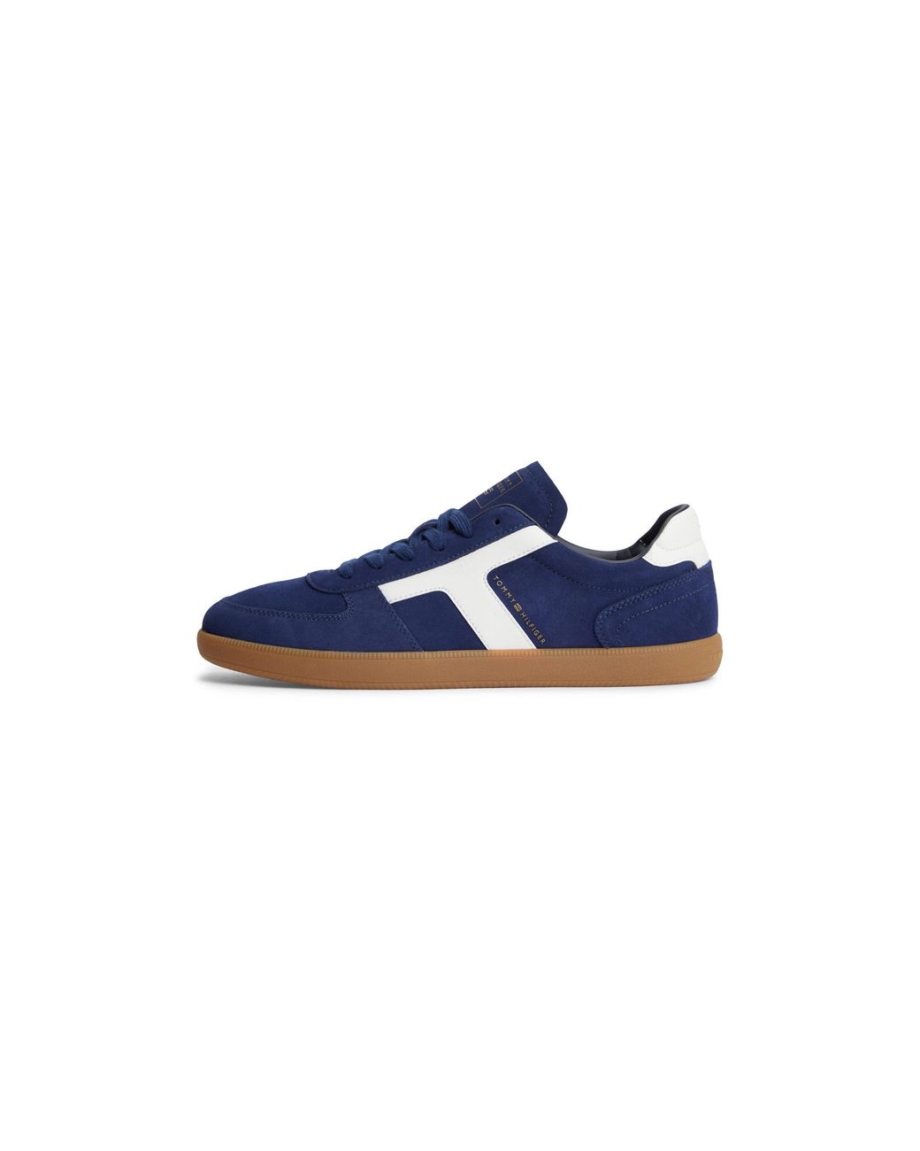 Tommy Hilfiger Blue Th Tribeca Suede Mixed Texture Trainers for men