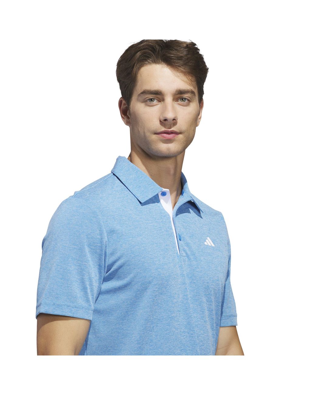 Adidas Blue Heather Polo Shirt for men