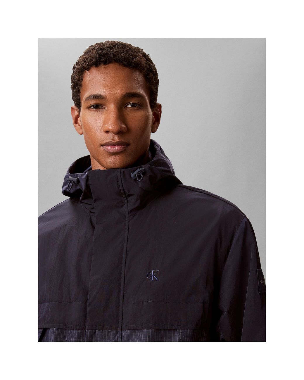 Calvin Klein Blue Windbreaker for men