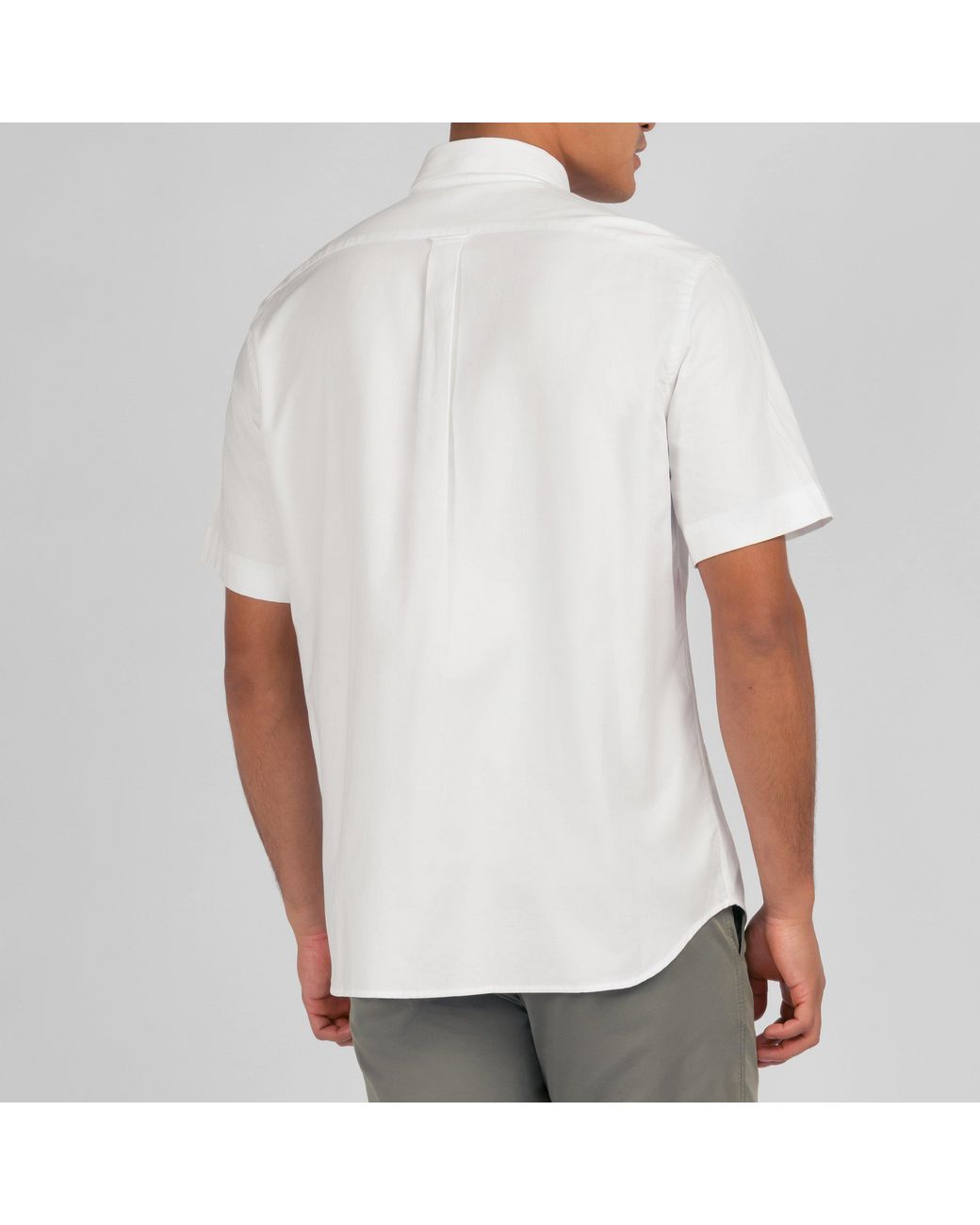 Eden Park White Short Sleeved Cotton Shirt for men