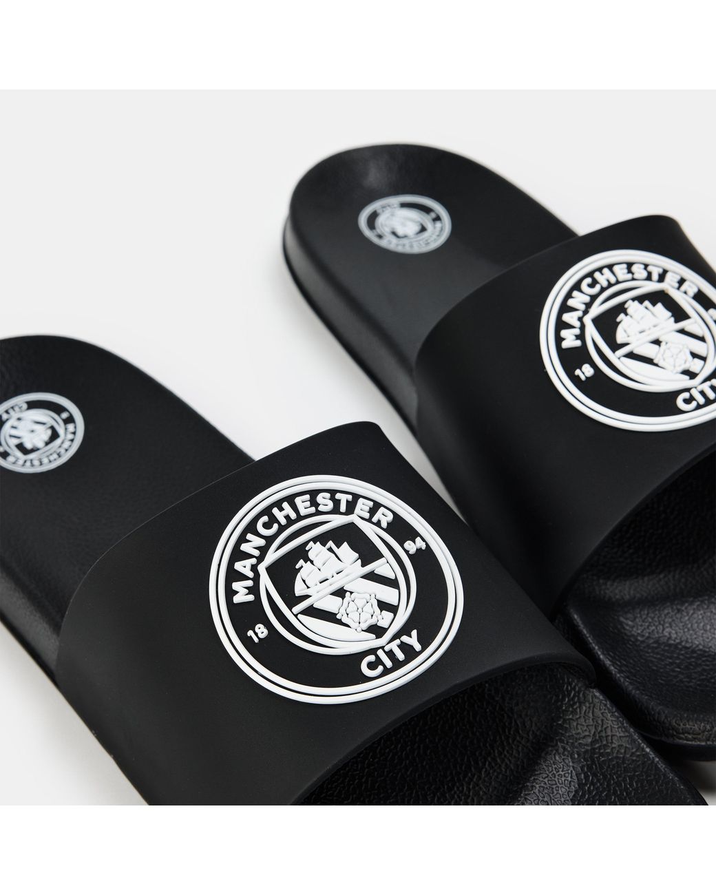 Team Black Adults Pool Sliders