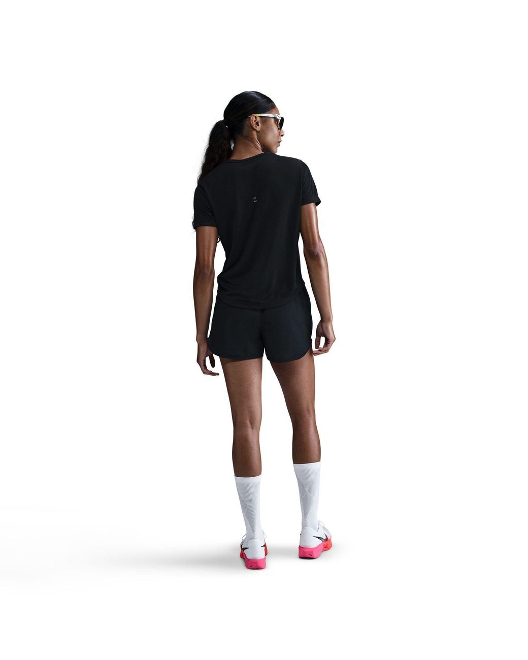 Nike Black Tempo Dri-Fit Short-Sleeve Running Top