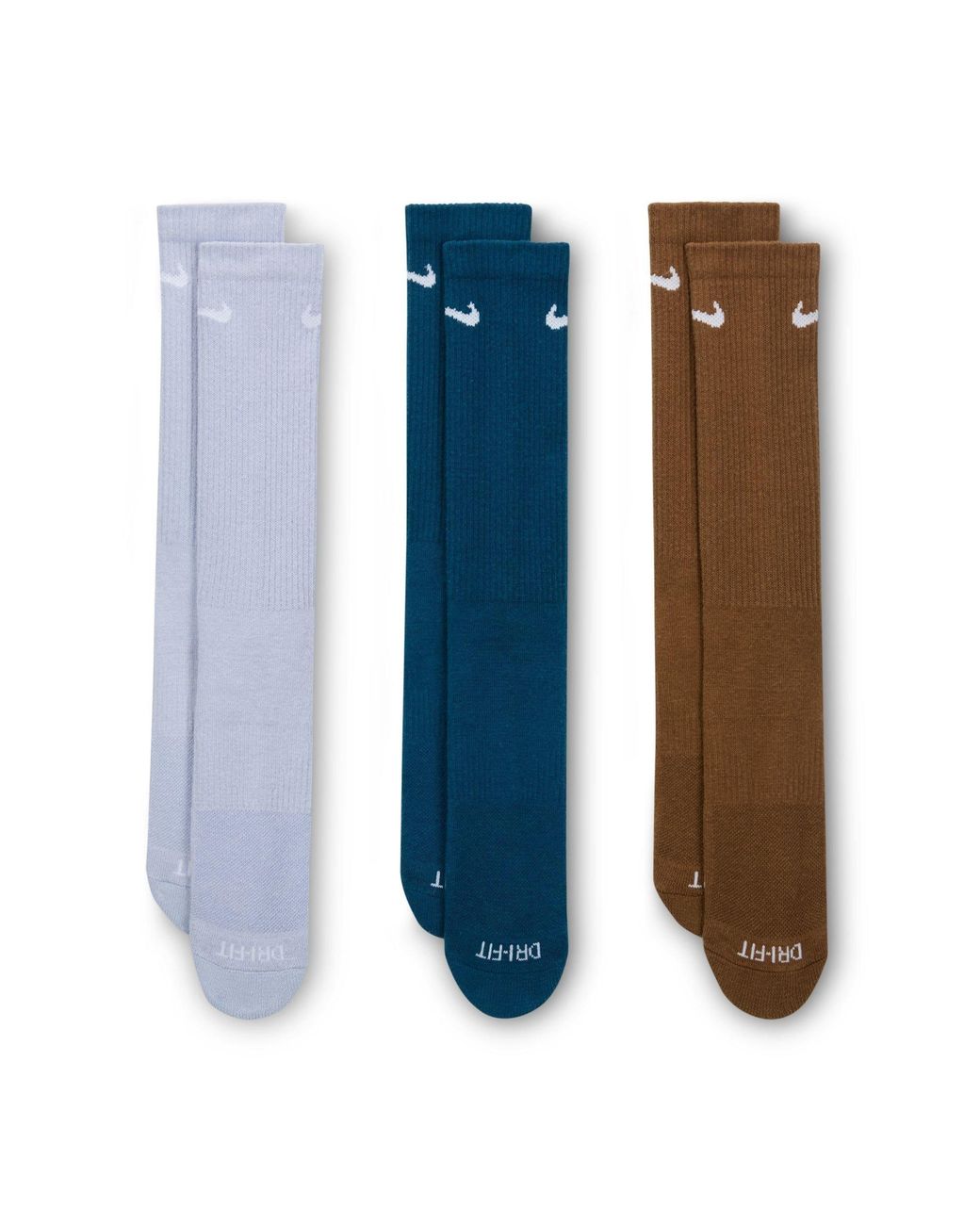 Nike Blue 3 Pack Crew Socks for men