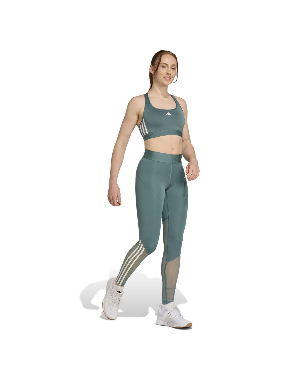 Adidas Blue Medium Impact Sports Bra