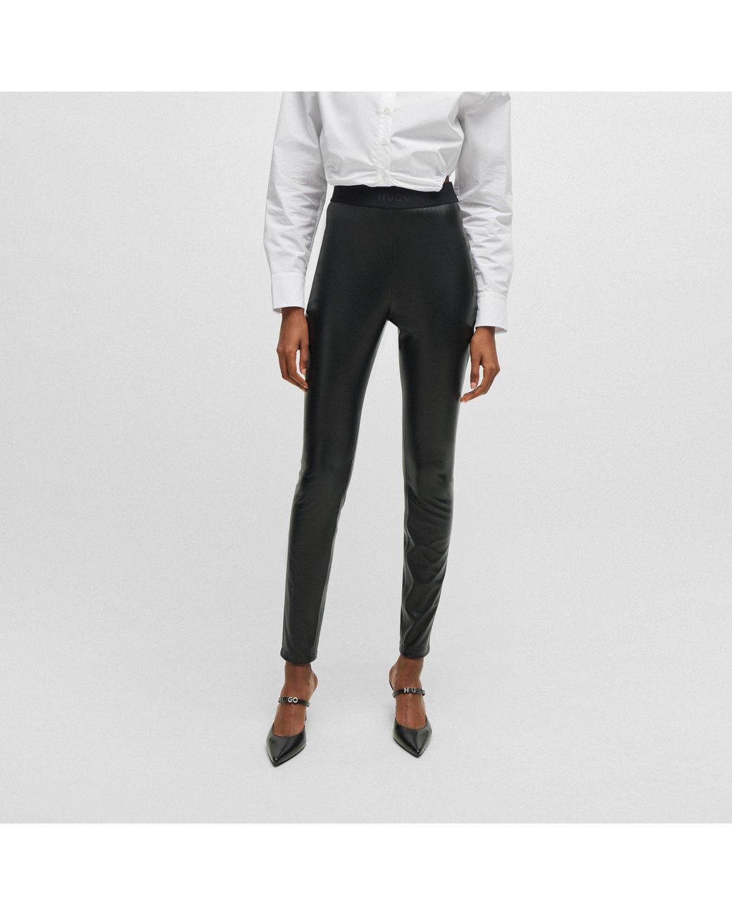 HUGO Black Honati Straight Leg Trouser
